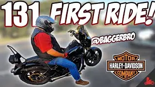 His FIRST TIME Riding a 131ci Stage 4 Harley! 😅 (Softail Low Rider S)