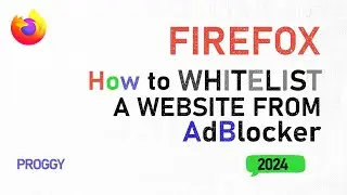 FireFox How to Whitelist a website from Adblocker