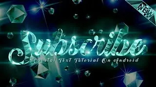 How to Make Cool Text on Android - Crystal Font PicsArt + Pixellab Tutorial