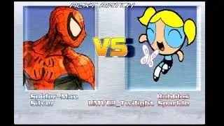 Mugen 1.0 Request#81 - Spiderman(Me),Silver(CPU) vs Bubbles & Twilight Sparkle(CPU) 35th Try