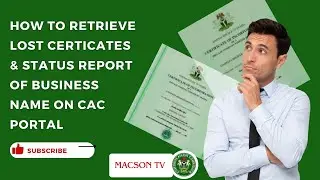 Best way to retrieve your lost cac lost certificates for a business name