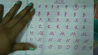 How to write capital cursive letter I to O|| very simple way