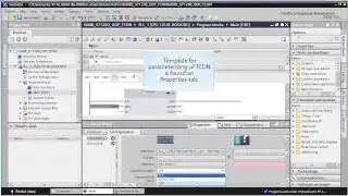 TIA Portal S71200 UDP communication parameterize TCON-command