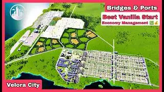Best Way to Start a New City 🚀 – Cities Skylines 2 Vanilla | Bridges & Ports Full Guide 🚢