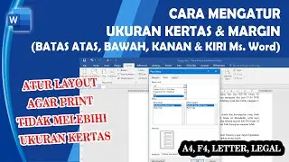 Cara Mengatur Ukuran Kertas dan Margin Pada Ms. Word