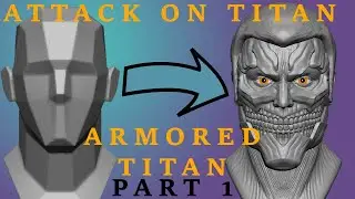 zBrush | ATTACK ON TİTAN ARMORED TITAN | REINER | PART 1