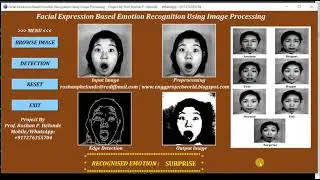 Facial Expression Based Emotion Recognition Using Image Processing | Python Project Source Code