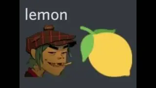 2d from gorillaz eats a lemon and dies