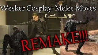 Albert Wesker Cosplay REMAKE Melee Moves Resident Evil