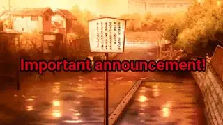 Important announcement!
