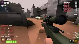 Krunker.io Sniper only FFA_burg (Hunter Class)