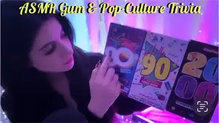 ASMR Gum Chewing & Pop-Culture Trivia Cards - 80s, 90s, and 2000s 🍬🎷🎬