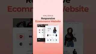 Responsive Ecommerce Website HTML CSS JavaScript