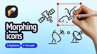 Morph Icons Like a Pro: Trim Paths Magic in ToonSquid!