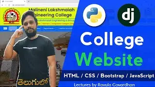 College Website Project | Python Django Projects in Telugu | Final Year Projects CSE Department