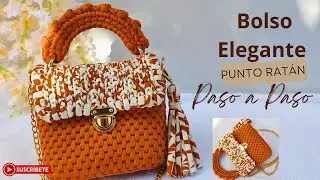🔥Elegant Handbag | Crochet Fabric | RATÁN Stitch / Easy, Fast