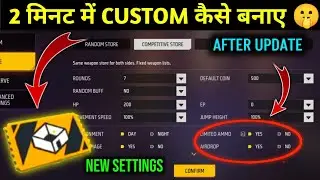 Free fire OB35 updates custom setting || How to create new custom setting || ff custom kaise banaye