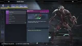 Injustice 2 - Scarecrow  All Unlockable Abilities