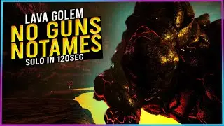 How to ARK: #9 LAVA GOLEM without TAMES or GUNS in 120sec | ARK Survival Evolved