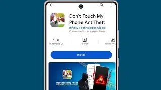 Don't Touch My Phone AntiTheft App || How To Use Don't Touch My Phone AntiTheft