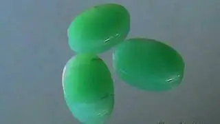 Хризопраз овальной формы