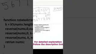 Rotate array | JavaScript interview problem