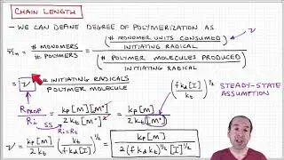 Introduction to Polymers - Lecture 6.6 - Free radical polymerization chain length