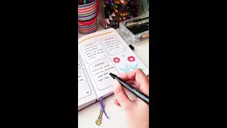 Filling out my Bullet Journal asmr 📘 🖊 #shorts