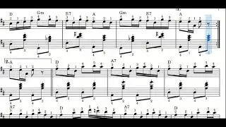Moravac kolo - sheet music for accordion (D major)