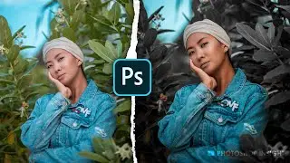 Moody Orange & Teal Color Grading Photoshop Tutorial