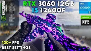 Warzone 2 (120+ FPS) - RTX 3060 12GB + I5 12400F | Best Settings - 1080p benchmark!