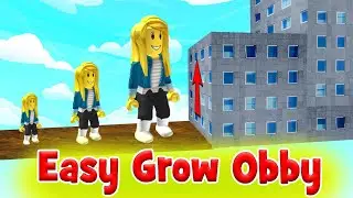 [🧐NEW] ОББИ, НО ТЫ БОЛЬШОЙ ИЛИ МАЛЕНЬКИЙ Расти легко в Роблокс Easy Grow OBBY Roblox