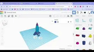 Create a 3D rocket in Tinkercad