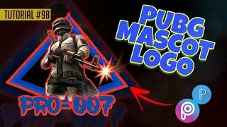 Pubg Mascot Logo Design Tutorial | Pixellab | Picsart