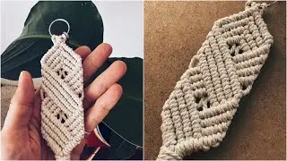 Macrame keychain ✉️ Envelope Pattern