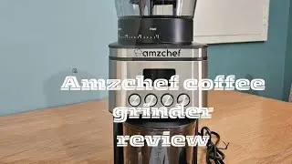 Amzchef coffee grinder unboxing & trying it out! ☕️