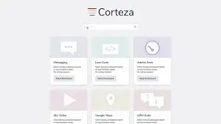 Corteza Discovery - UI Prototype. Demo of the search functionality