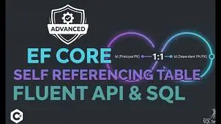 Basics To Advanced 1-to-1 Self Referencing Table: EF Core, SQL & Fluent API