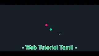Pure Dots Loading Animation Effect in Html and CSS Web Tutorial Tamil #html #css #trending #loading