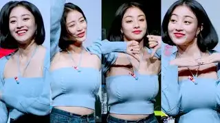 지효 JIHYO 트와이스 TWICE BLUE OUTFIT