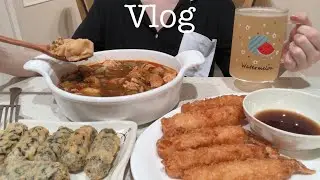 VLOG 🍤 Homebody having One Meal A Day. Making Butter Shrimp & Corn, Browned Butter Pasta, Wontons