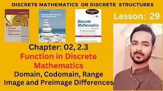 Lesson 29: Function in Discrete Mathematics | Domain Codomain Range Image and Preimage of Function