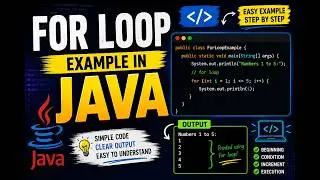 For Loop Example in Java Program