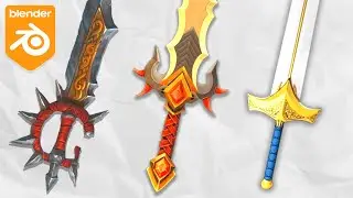How To Make ANY Sword In Blender | Easy Trick