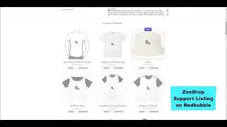 ZeeDrop Support Listing on Redbubble