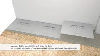 Installation of Knauf AQUAPANEL® Cement Board Floor Tile Underlay