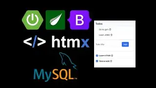 Create a Todo App using Spring Boot + HTMX + Thymeleaf + MySQL + Bootstrap