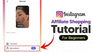 Instagram Affiliate Link Tutorial - how to add amazon affiliate product link on instagram