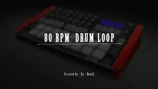 80 BPM Drum loop | Hard Hip Hop Trap Drum Loop | Loaded | Nr 27