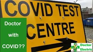 Taking a drive through COVID test in Northampton.  Doctor with COVID coronavirus